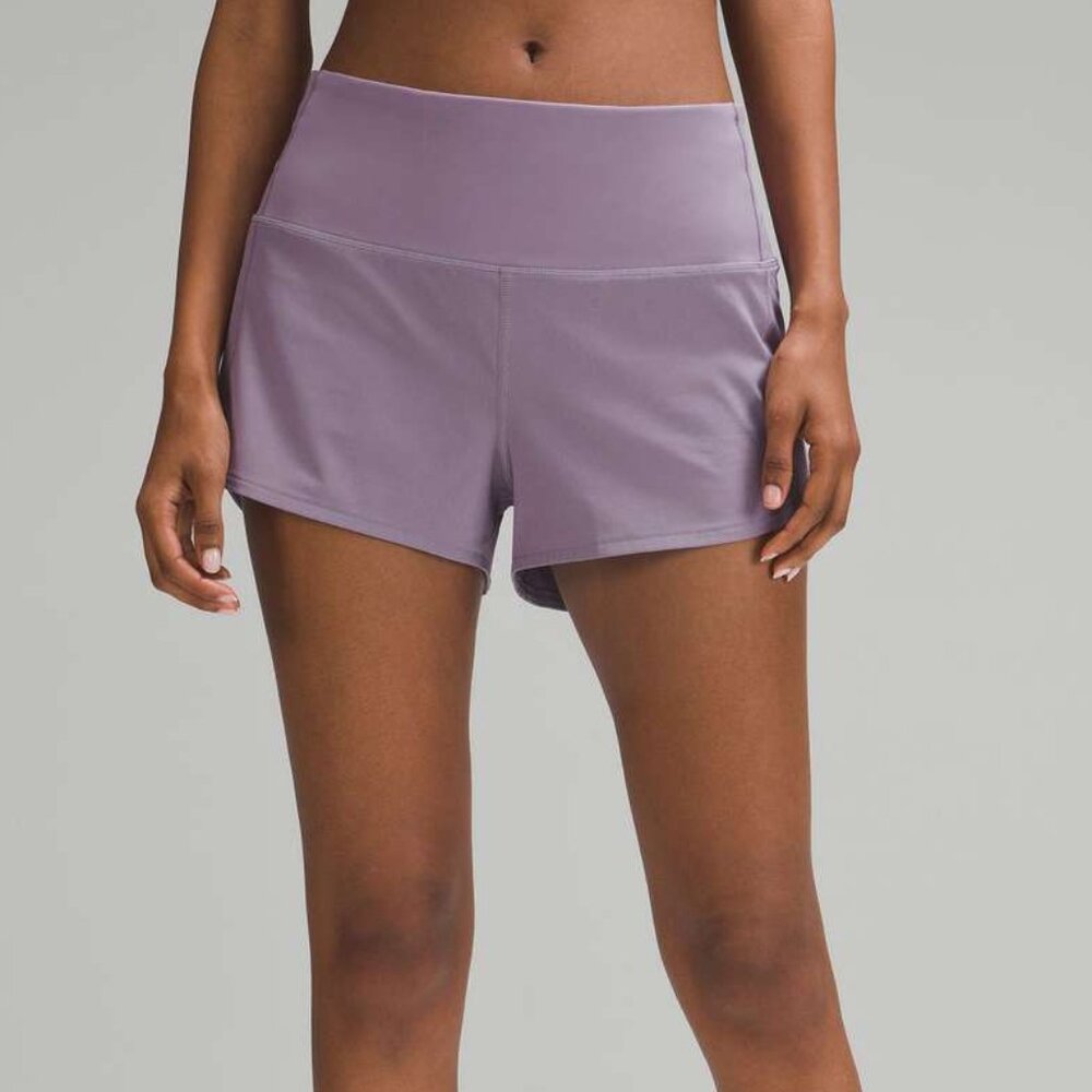 Lululemon Speed Up High-Rise Lined Short 2.5" Purple Ash - Picture 1 of 7